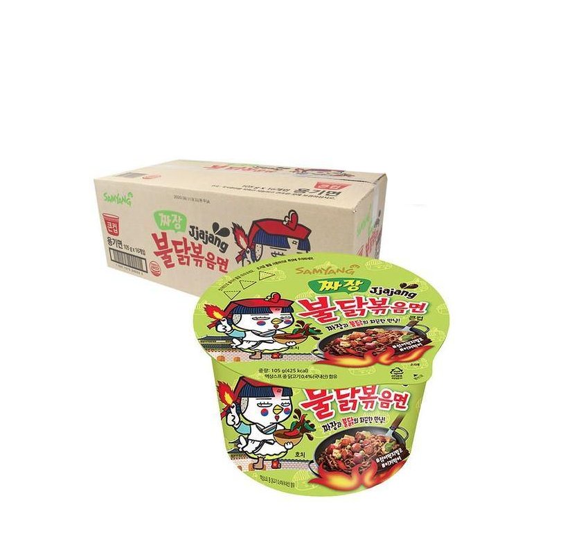 Samyang Hot Chicken Flavored Big Cup (105g) - Jjajang Buldak Ramen