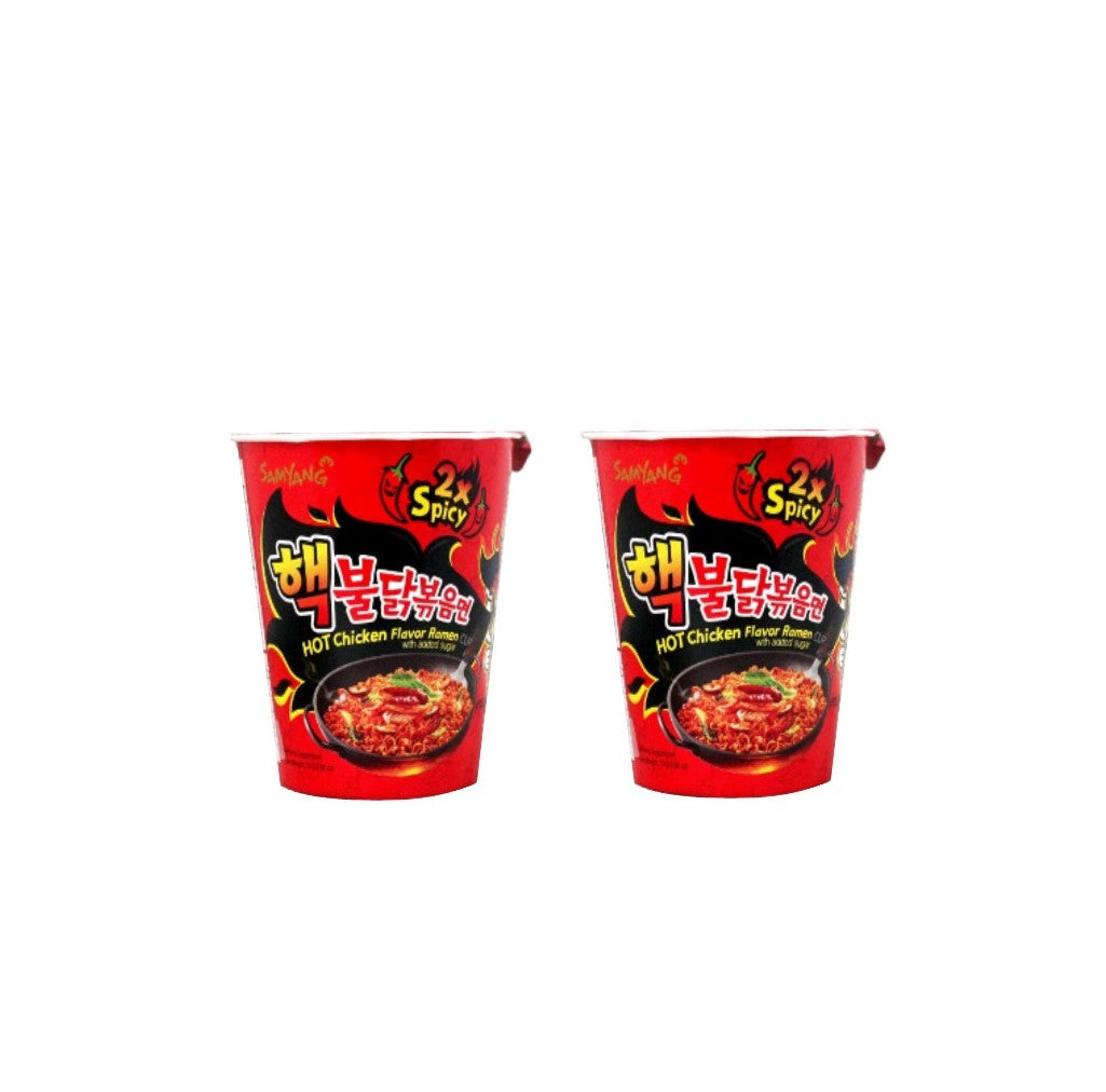 Samyang Hot Chicken Flavored Ramen Cup - 2X Spicy Budak Ramen (70g )