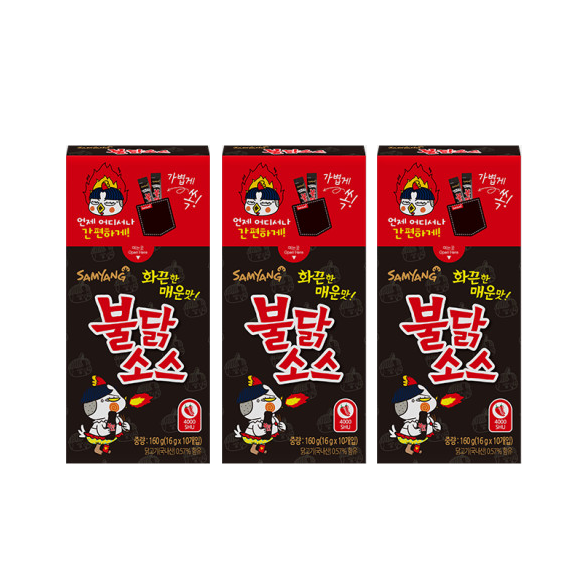 Samyang Hot Chicken Flavor Sauce - Original Mini Buldak Sauce (16gx10 Stick Pouch)