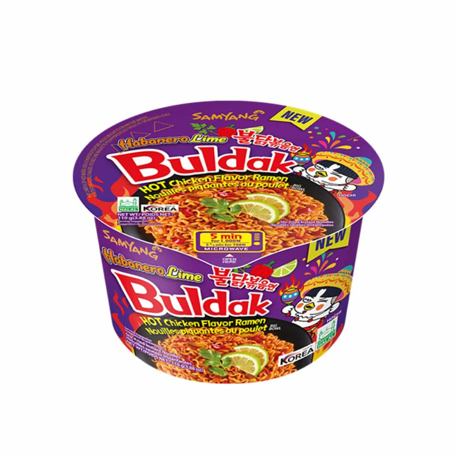 Samyang Hot Chicken Flavored Big Bowl - Habanero Lime Buldak Ramen (105g)