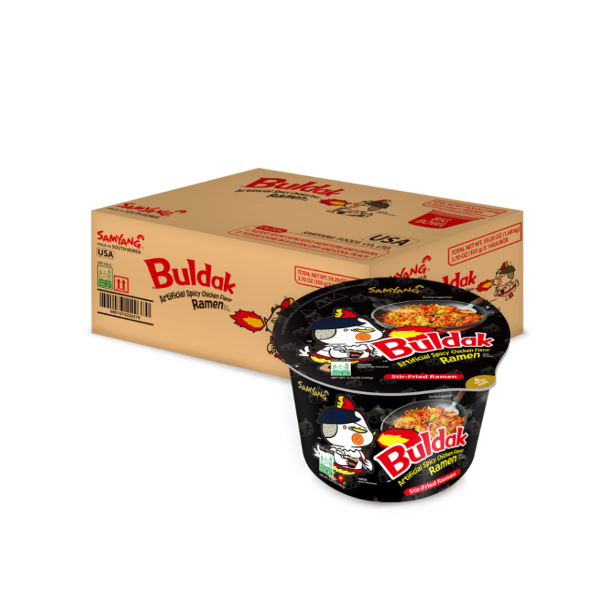 Samyang Hot Chicken Flavored Ramen Big Bowl - Original Buldak Ramen (105g)